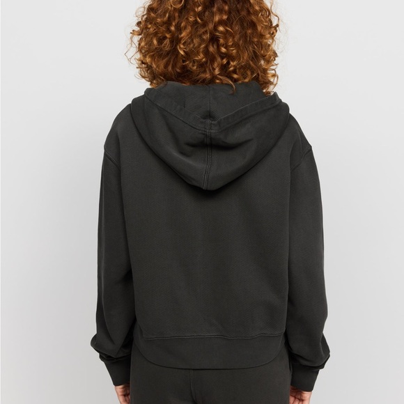 Samii Ryan Black Stone Wash Zip-Up Hoodie NWT - Picture 5 of 9